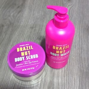 Trader Joe's Brazil nut body scrub and body wash brand new